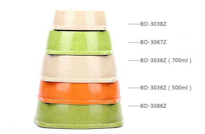 อุปกรณ์สำหรับสัตว์เลี้ยง ผู้ผลิตชามสุนัขกลมใยไผ่เชิงนิเวศ 0