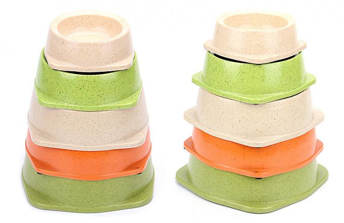 อุปกรณ์สำหรับสัตว์เลี้ยง ผู้ผลิตชามสุนัขกลมใยไผ่เชิงนิเวศ 2