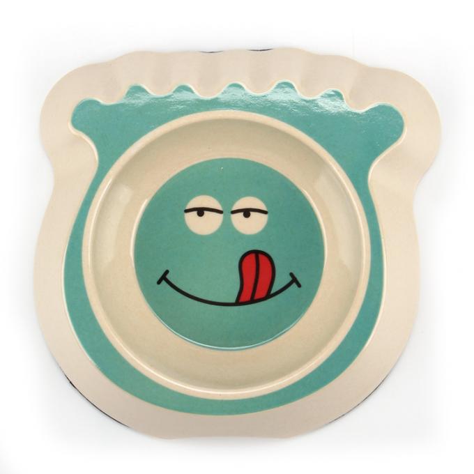 ชามอาหารแมวสัตว์เลี้ยงใยไผ่น่ารักน่ารัก 1