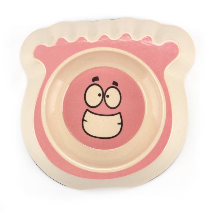 ชามอาหารแมวสัตว์เลี้ยงใยไผ่น่ารักน่ารัก 2