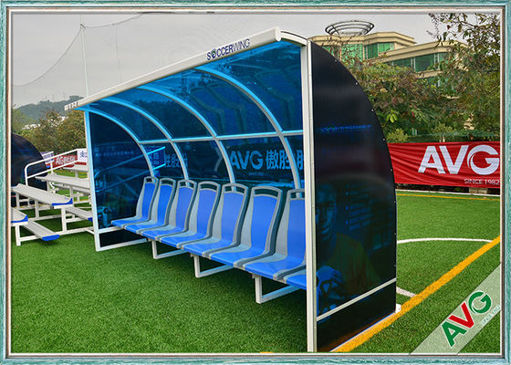 อุปกรณ์สนามฟุตบอลที่ทนต่อสภาพอากาศ Mobility Aluminium Soccer Coach Seat