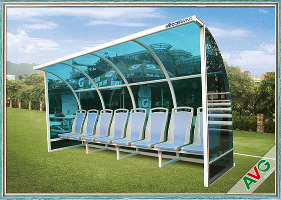 อุปกรณ์สนามฟุตบอลที่ทนต่อสภาพอากาศ Mobility Aluminium Soccer Coach Seat