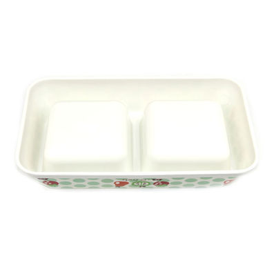 ชามน้ำอาหารสุนัขและแมว พลาสติก 2 ชั้น คุณภาพดี