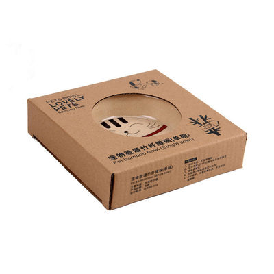 ชามอาหารแมวและสุนัขไม้ไผ่รูปลักษณ์น่ารักและสวยงาม