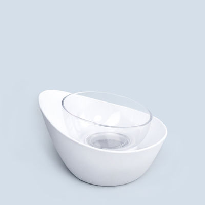 การออกแบบที่หรูหราและชามให้อาหารสัตว์เลี้ยงที่ไม่หักง่าย