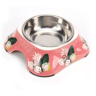 Pet Bowl ชามสแตนเลส Cat Dog Puppy Feeder Bowl