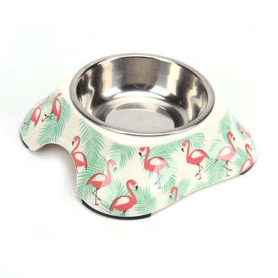 Pet Bowl ชามสแตนเลส Cat Dog Puppy Feeder Bowl