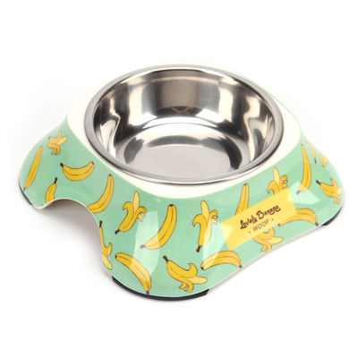 Pet Bowl ชามสแตนเลส Cat Dog Puppy Feeder Bowl